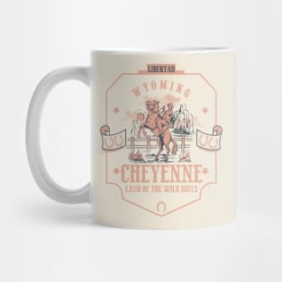 Cheyenne Wyoming wild west town Mug